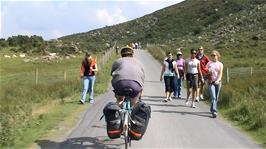 Even more walkers heading along the Gap of Dunloe - there must be hundreds of them!